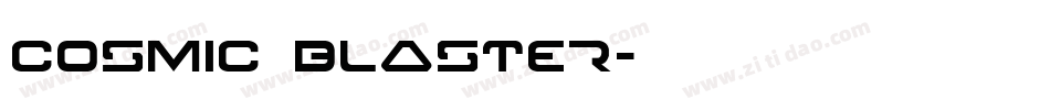 Cosmic Blaster字体转换